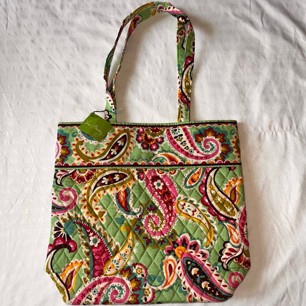 Vera Bradley Women's Mint Flower Tote Bag